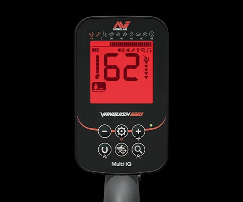Bursa Minelab Vanquish 560 Pro Pack - VANQUISH ekran ve saha kontrolü