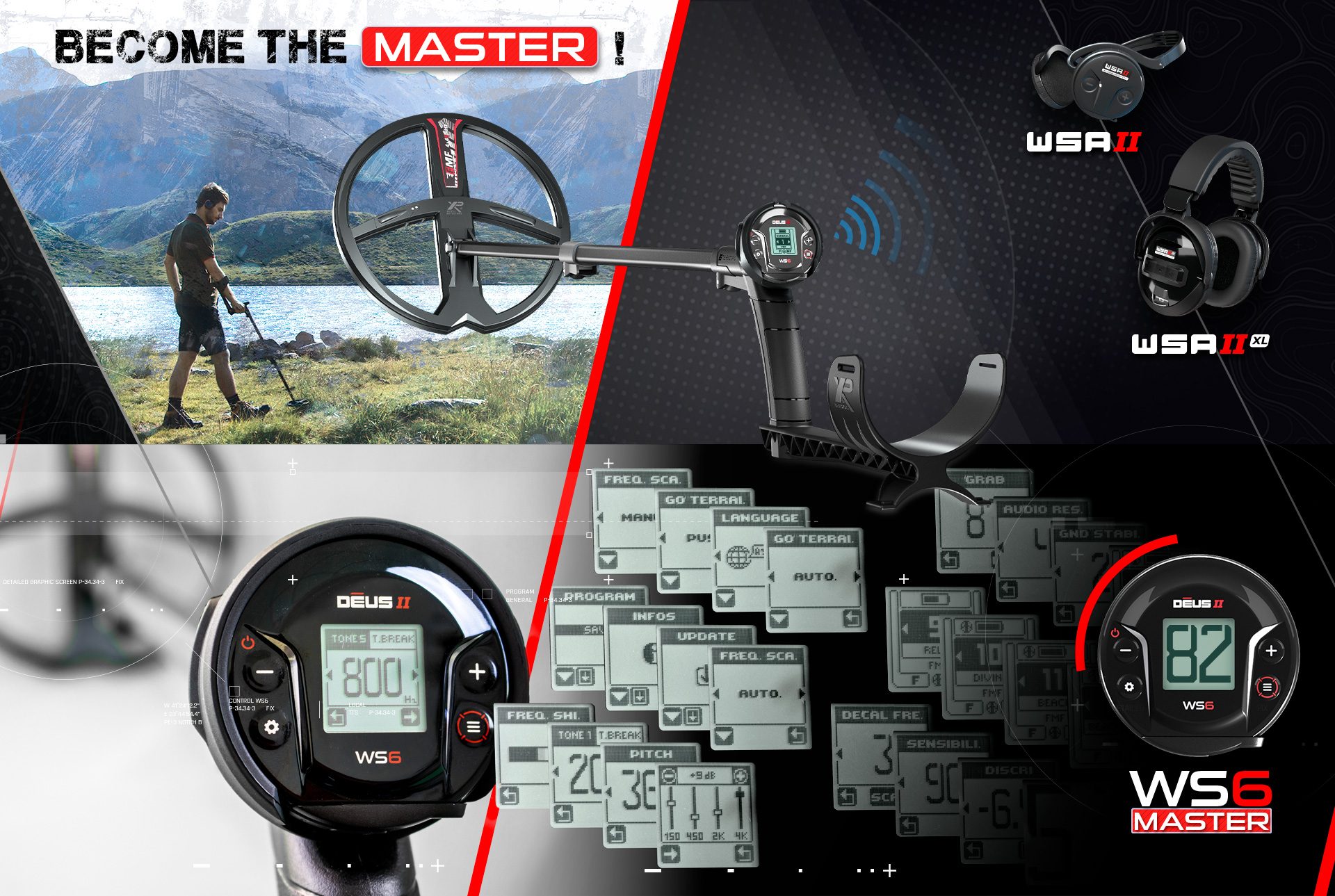 Bursa XP Deus II WS6 MASTER - XP WS6 MASTER Deus 2 saha ve su kullanımı